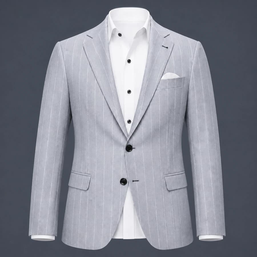 Tailored blazer with structured lapels